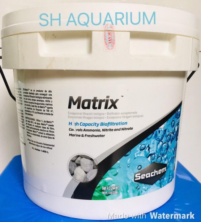 Vật liệu lọc cao cấp Seachem Matrix thùng 4lit