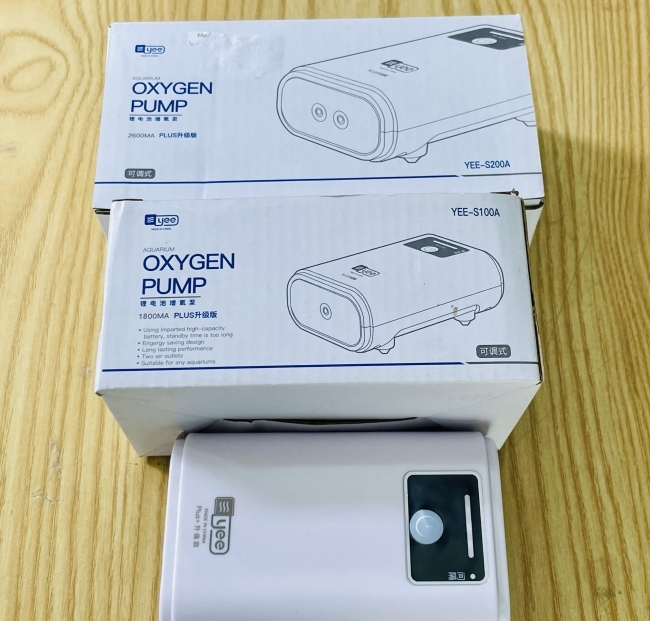 Dòng sủi tích điện siêu êm, siêu tiết kiệm điện YEE-S series cho bể cá cảnh, đi câu cá