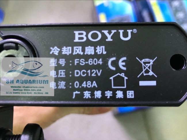 Quạt làm mát BOYU FS 602 - 604