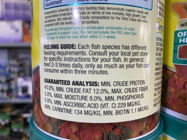 Thức ăn cá cảnh Tetra Pro Tropical Fish Color Crisp 210Gs