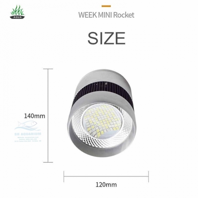 ĐÈN WEEK MINI ROCKET WRGB T50