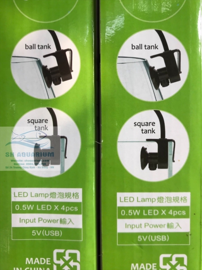 Đèn Led Up Aqua Pro MF-R Đen