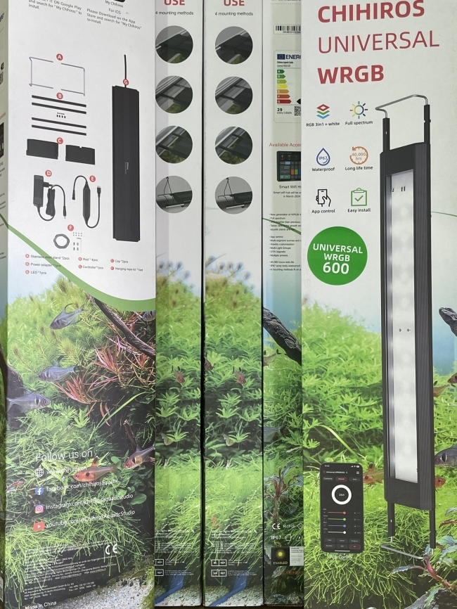 Đèn Chihiros Universal WRGB 90cm chống nước, điều khiển bằng điện thoại, dành cho bể thủy sinh, bể cá cảnh