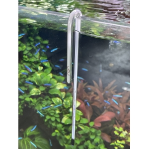 Nhiệt kế thuỷ ngân ADA  NA Thermometer J-12 WH dành cho bể thuỷ sinh, cá cảnh, kính 5- 12mm