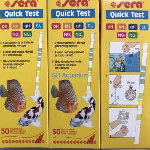 Test chỉ tiêu nước Sera 6 in 1 cho bể cá cảnh
